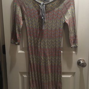 Light Knit Sweater Midi Dress
